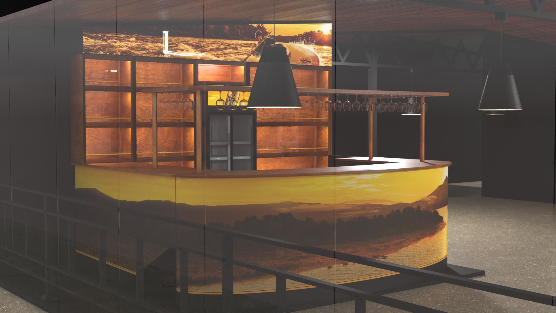 Open Counter Bar