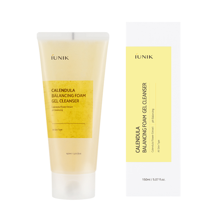 iUNIK Calendula Balancing Foam Gel Cleanser 150ml 2