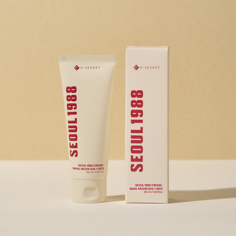 K-SECRET SEOUL 1988 Cream : Snail Mucin 93% + Rice 100ml
