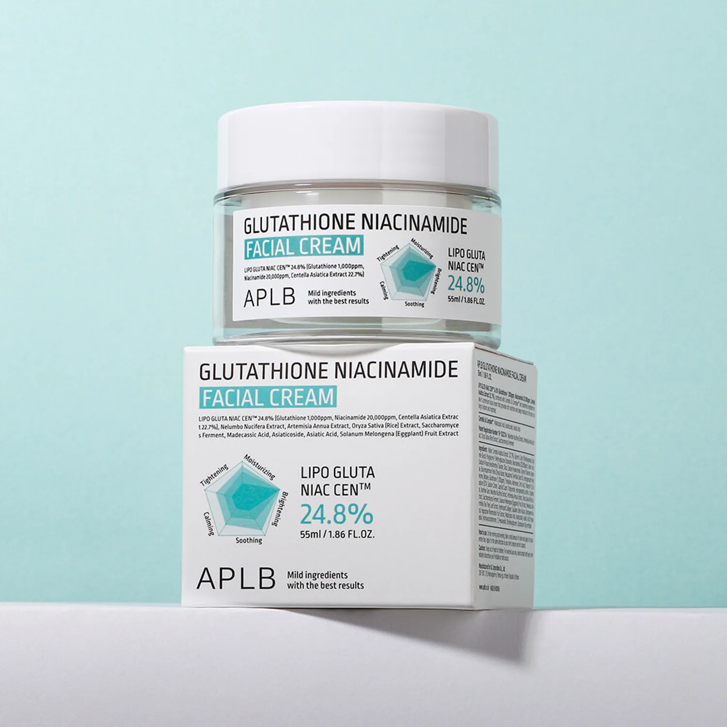 APLB Glutathione Niacinamide Facial Cream 55ml 2