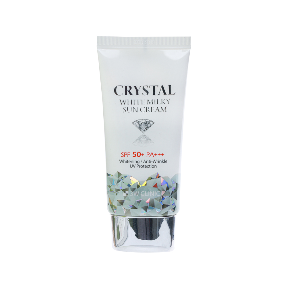 3W CLINIC Crystal White Milky Sun Cream 50ml 2