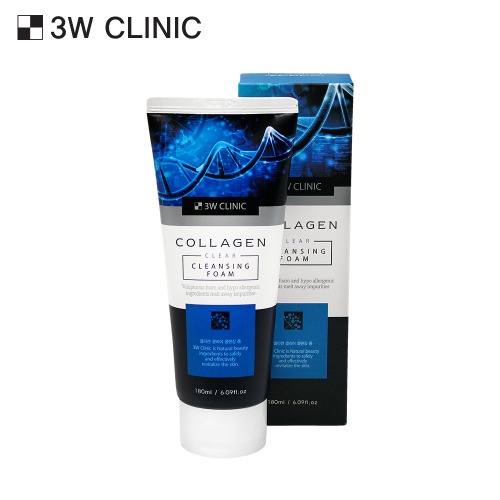 3W Clinic Collagen Clear Cleansing Foam 180ml