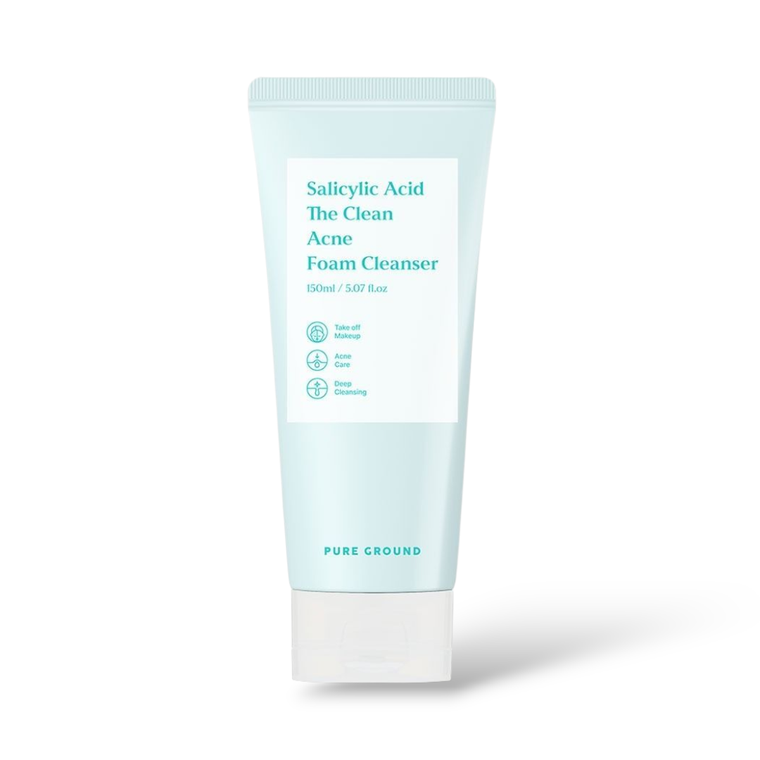 Pure Ground Salicylic Acid The Clean Acne Foam Cleanser 150ml