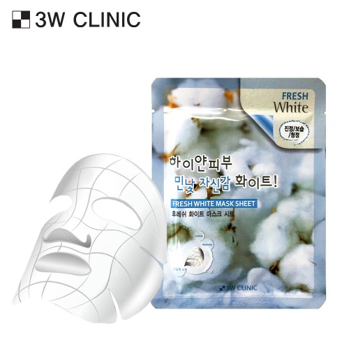 3W CLINIC FRESH WHITE MASK SHEET 23ml 