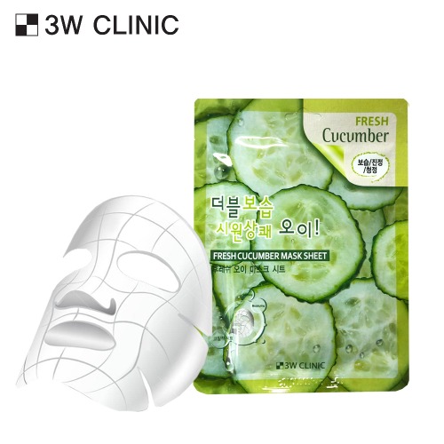 3W CLINIC FRESH CUCUMBER MASK SHEET 23ml