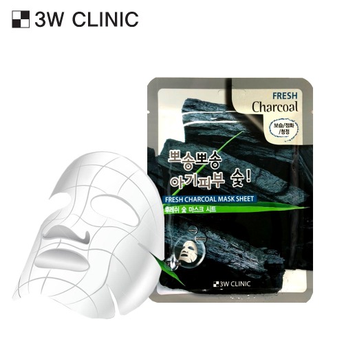 3W CLINIC FRESH CHARCOAL MASK SHEET 23ml