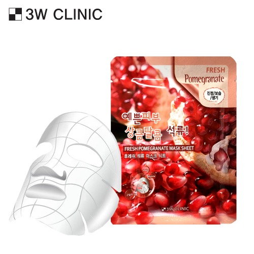 3W CLINIC FRESH POMEGRANATE MASK SHEET 23ml