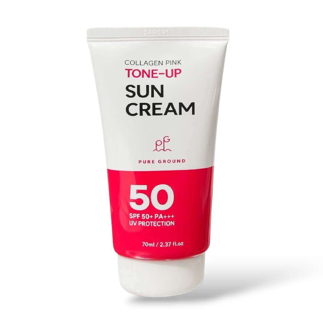 Pure Ground Collagen Pink Tone Up Sun Cream Spf 50+ Pa+++ 70ml