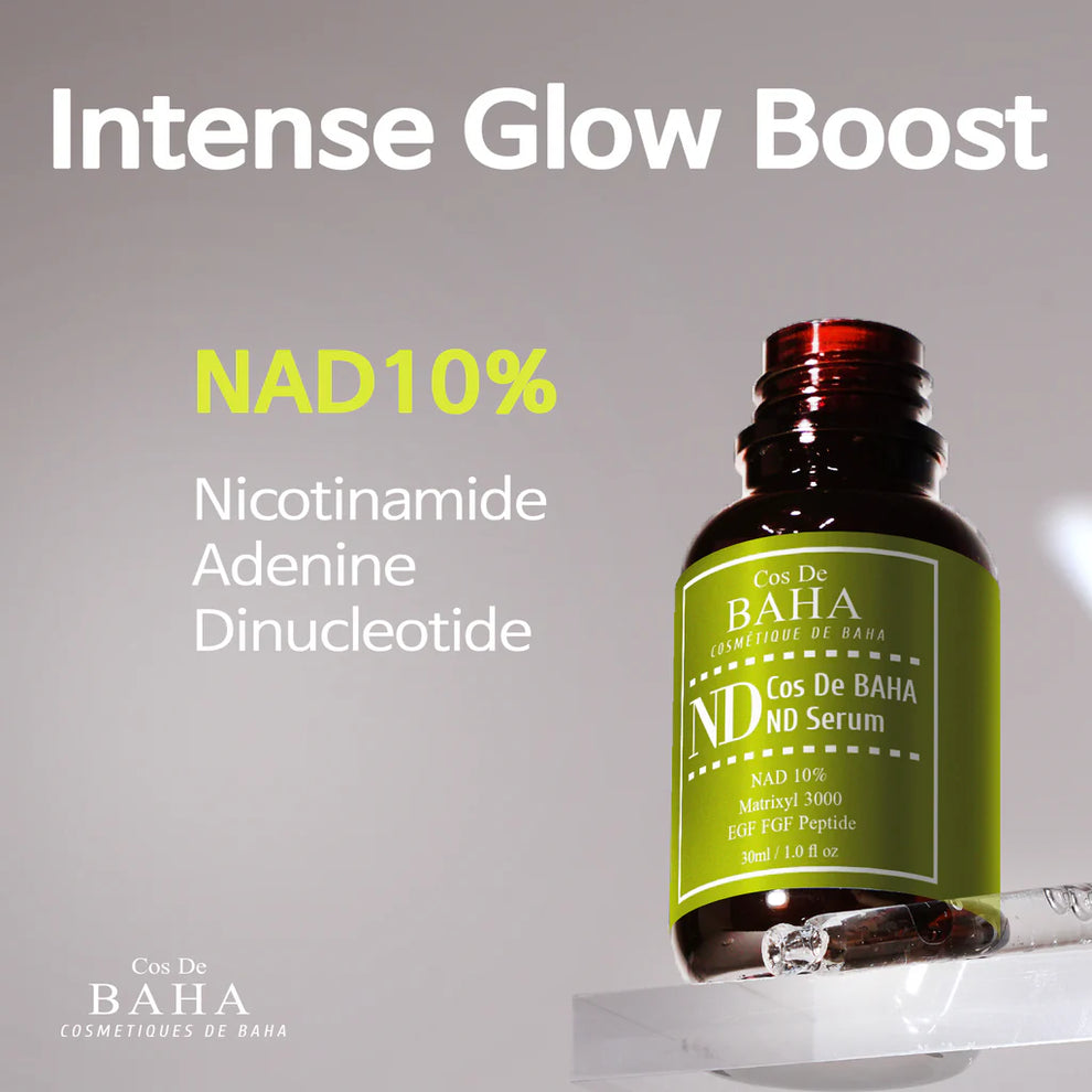 Cos De BAHA - 10% NAD+ & Matrixyl 3000 & EGF & FGF (ND) Serum 30ml  3