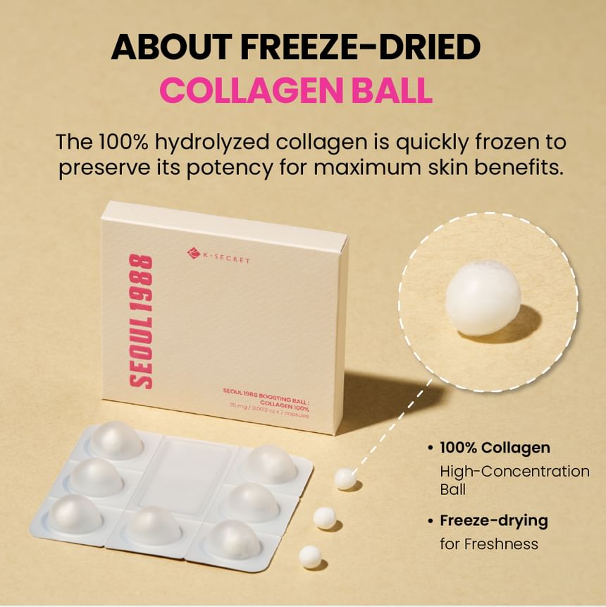 KSECRET - SEOUL 1988 Boosting Ball : Collagen 100% (35mg * 7) 3