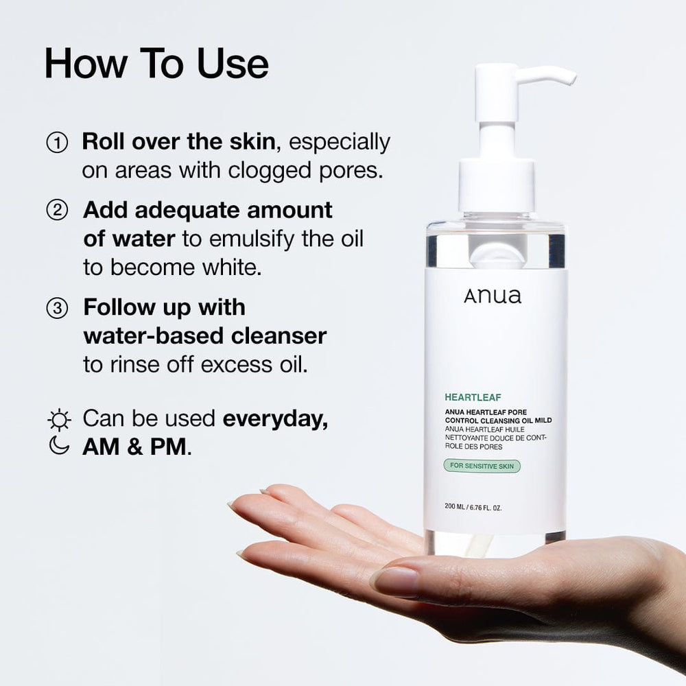 Anua - Heartleaf Pore Control Cleansing Oil Mild 200ml 3