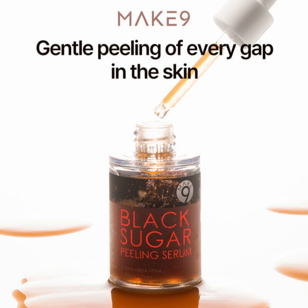 MAKE9 Black Sugar Wash-off Peeling Serum 30ml 2