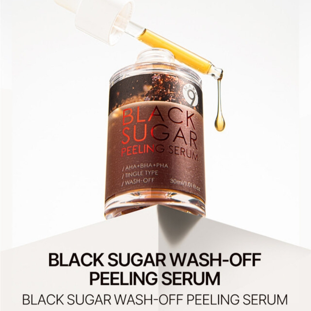 MAKE9 Black Sugar Wash-off Peeling Serum 30ml 4