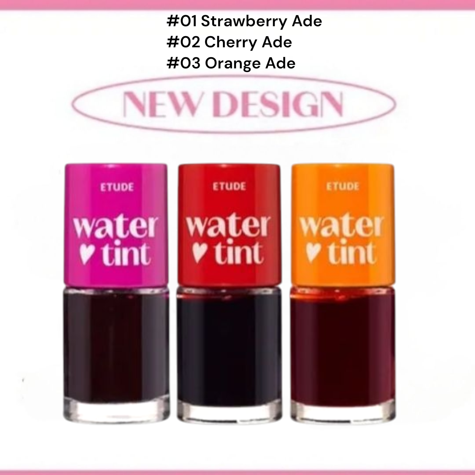 ETUDE Dear Darling Water Tint #01 Strawberry Ade 9g 4