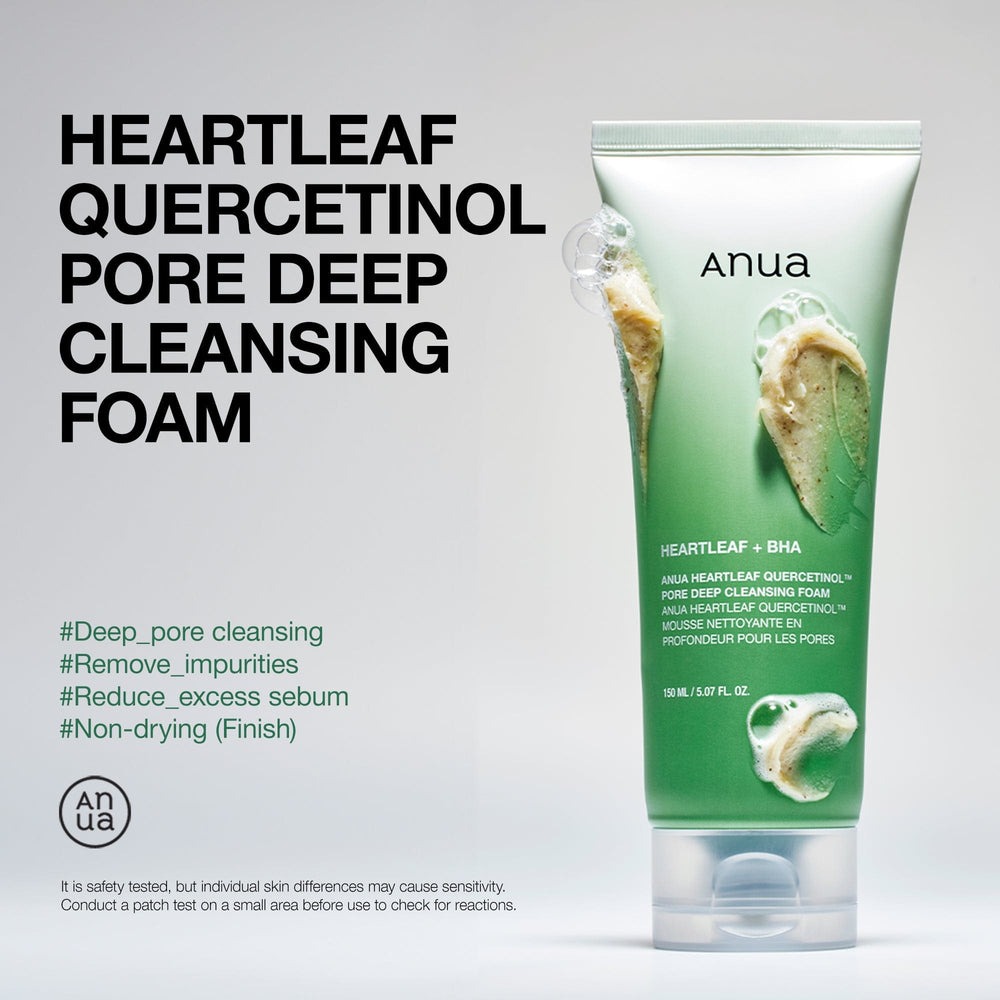 Anua - Heartleaf Quercetinol Pore Deep Cleansing Foam 150ml 2