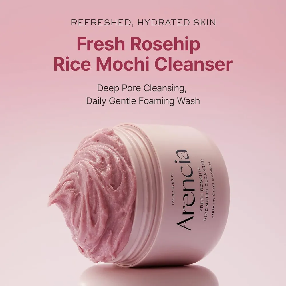 Arencia - Fresh Rosehip Rice Mochi Cleanser 120g 6