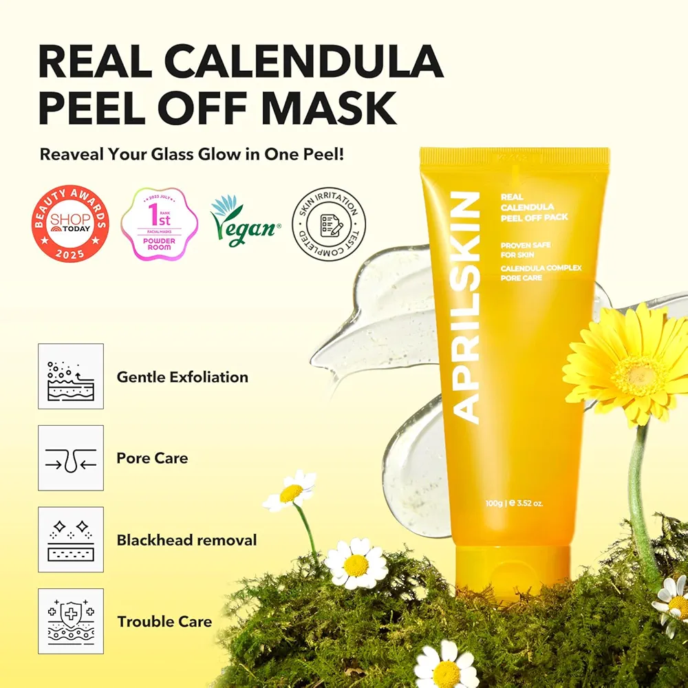APRILSKIN - Real Calendula Peel Off Pack 100g 2