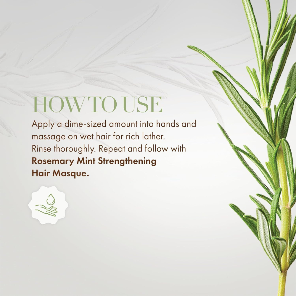 Mielle Rosemary Mint Strengthening Shampoo 355ml 2