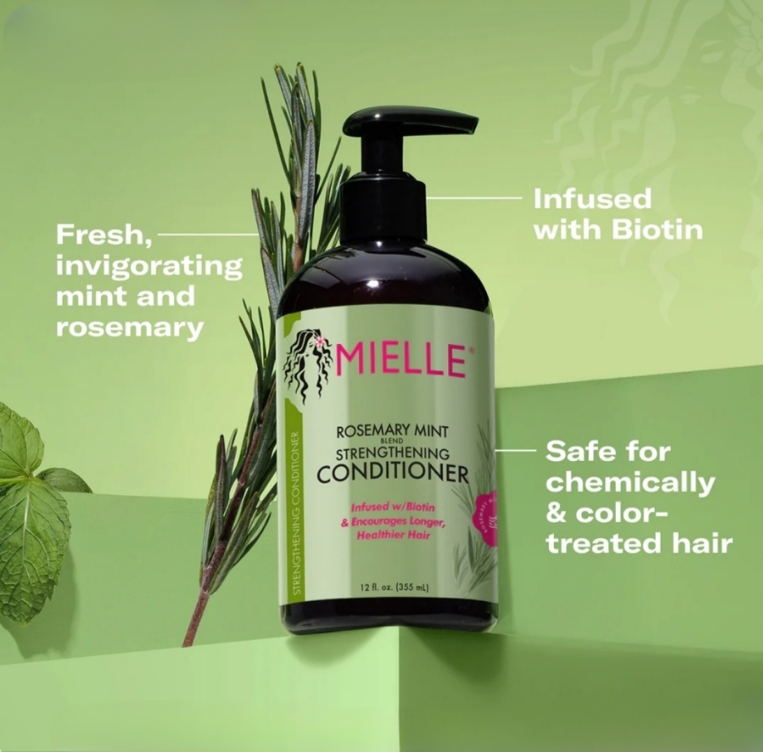 Mielle Rosemary Mint Strengthening Leave-In Conditioner 355ml 3