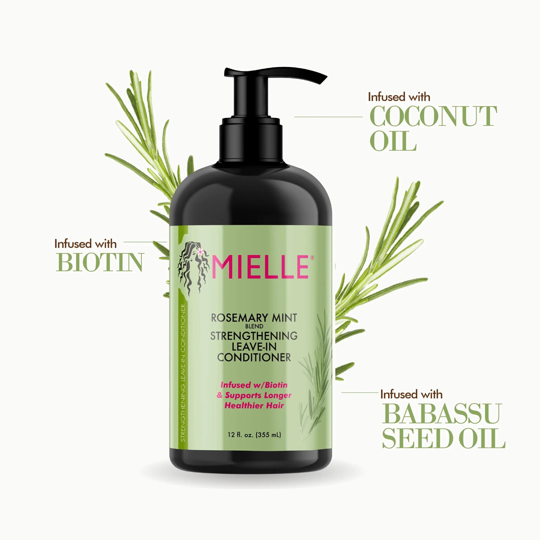 Mielle Rosemary Mint Strengthening Leave-In Conditioner 355ml 4
