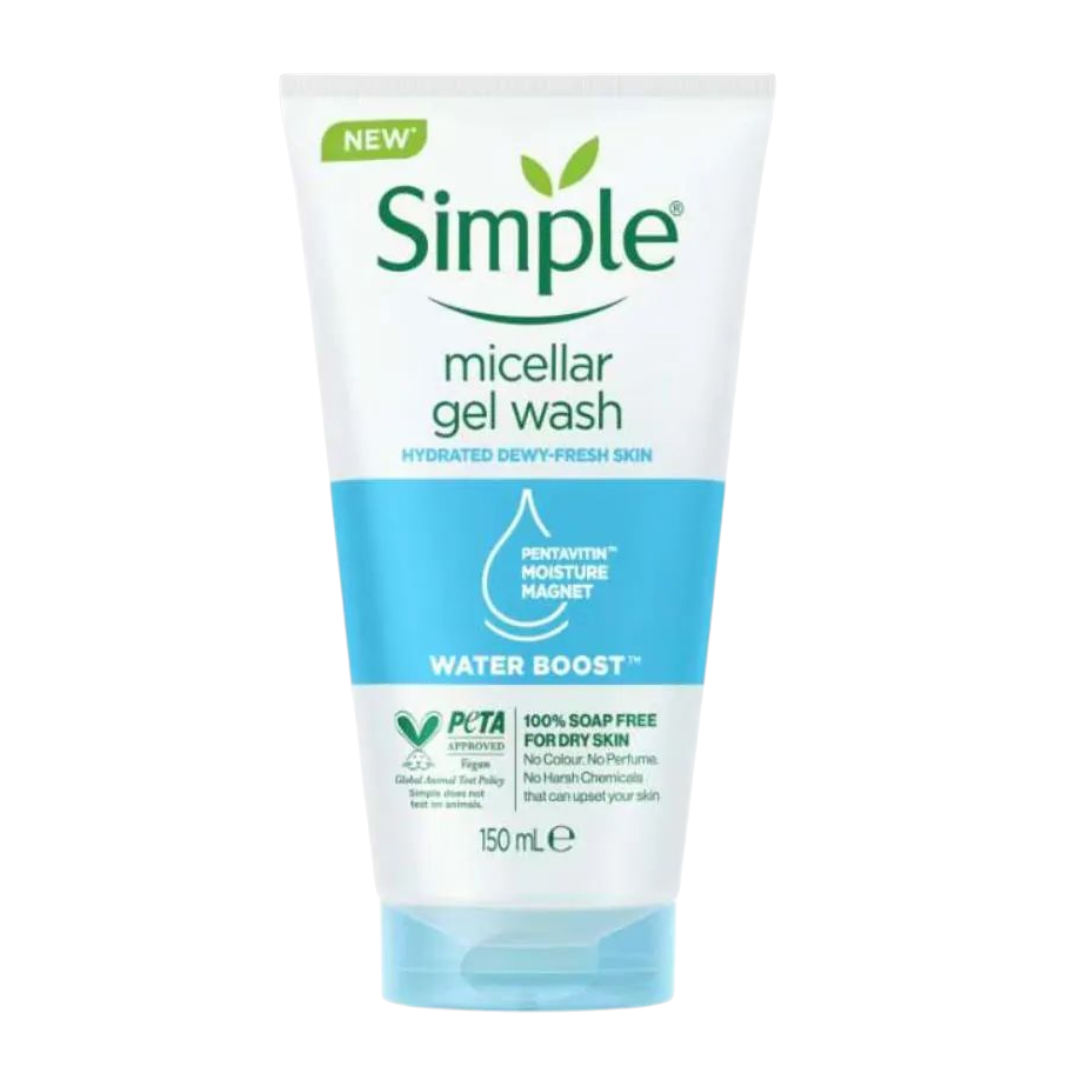 Simple Water Boost Micellar Facial Gel Wash 150ml