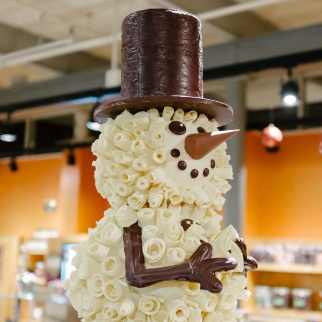Frosty the Snowman sculpture