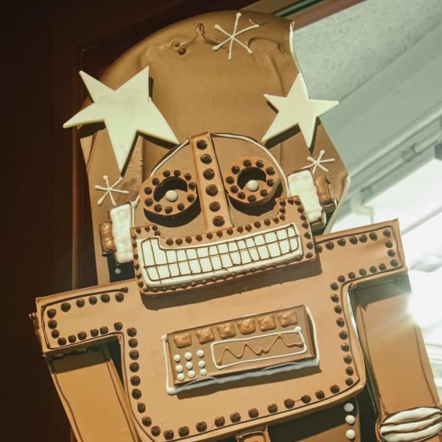 Chocobots sculpture