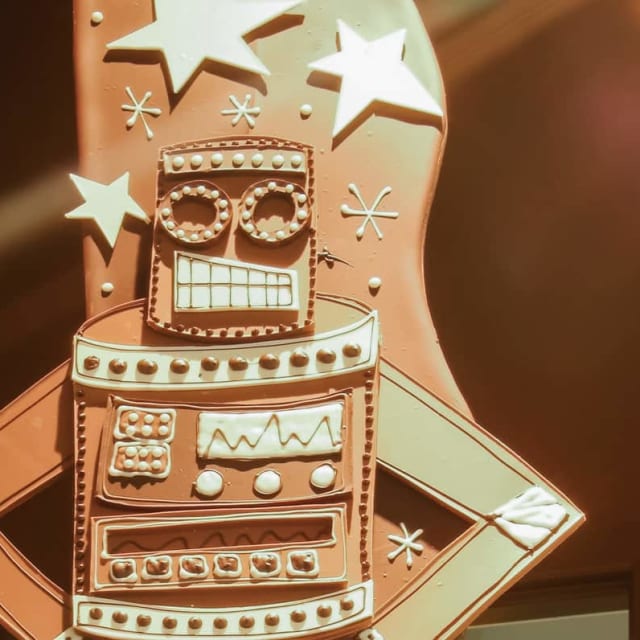 Chocobots sculpture