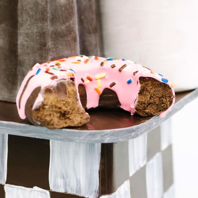 Chocolate Donut Shop sculpture