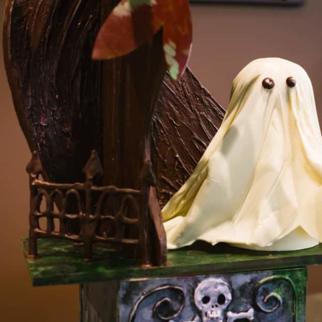 Chocolate Graveyard sculpture