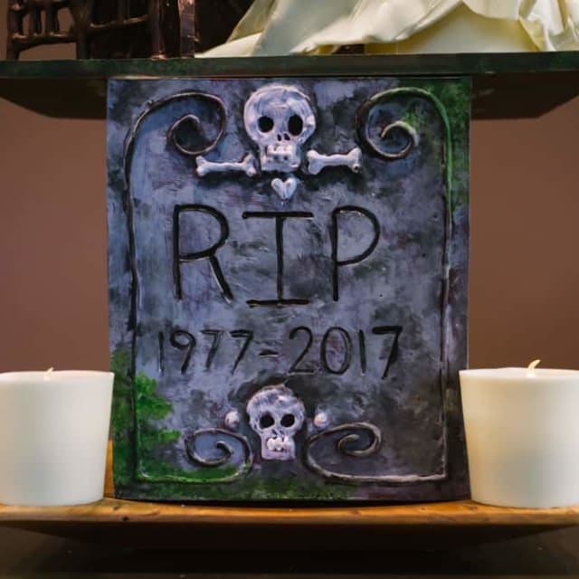 Chocolate Graveyard sculpture