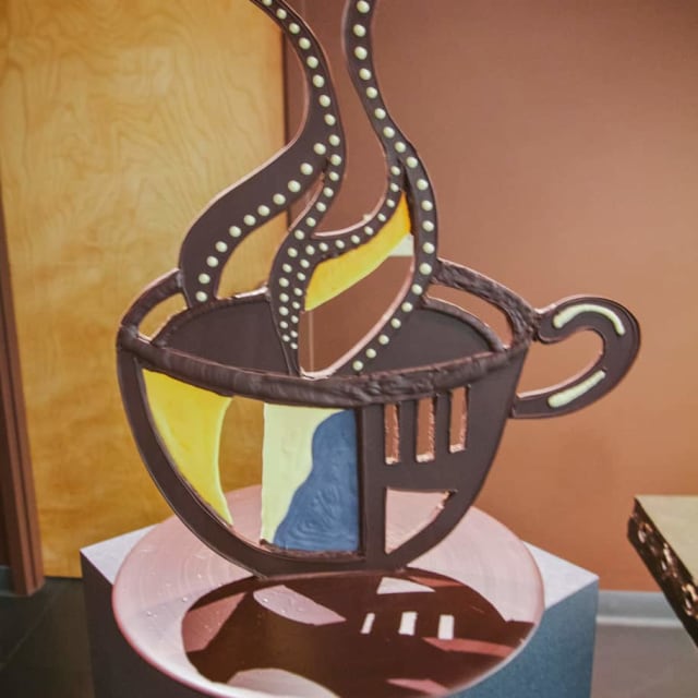 Chocolate Roy Lichtenstein Tribute sculpture