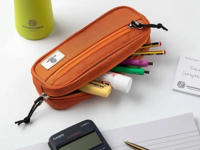 Orange pencil case