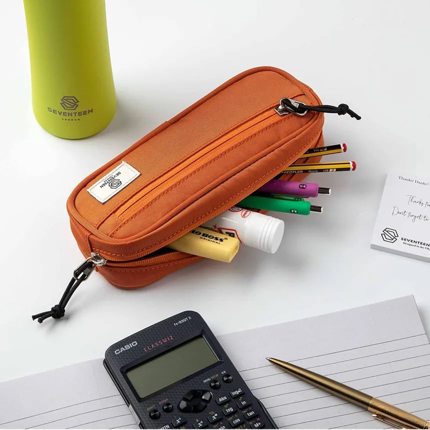 Orange pencil case