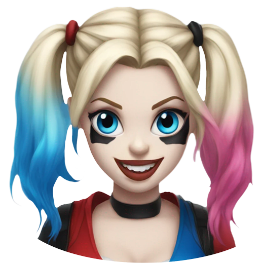 ai generated emoji of Harley Quinn