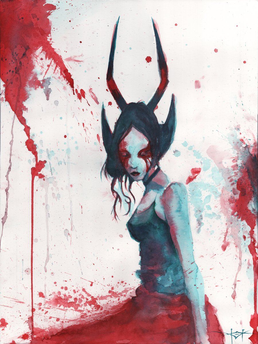 Miss Krampus  - Original Art