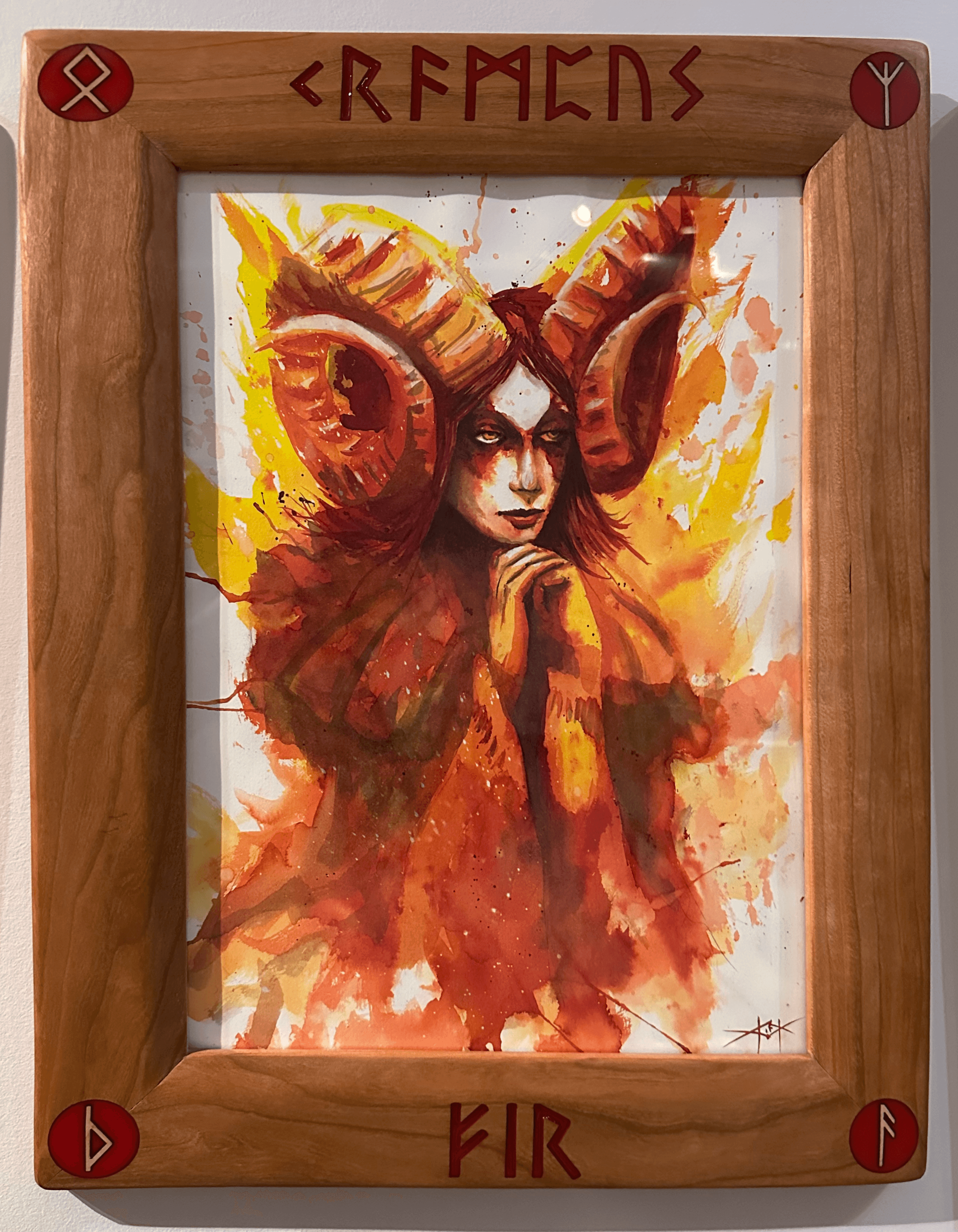 Krampus on Fire - Original Art - Thumbnail 2
