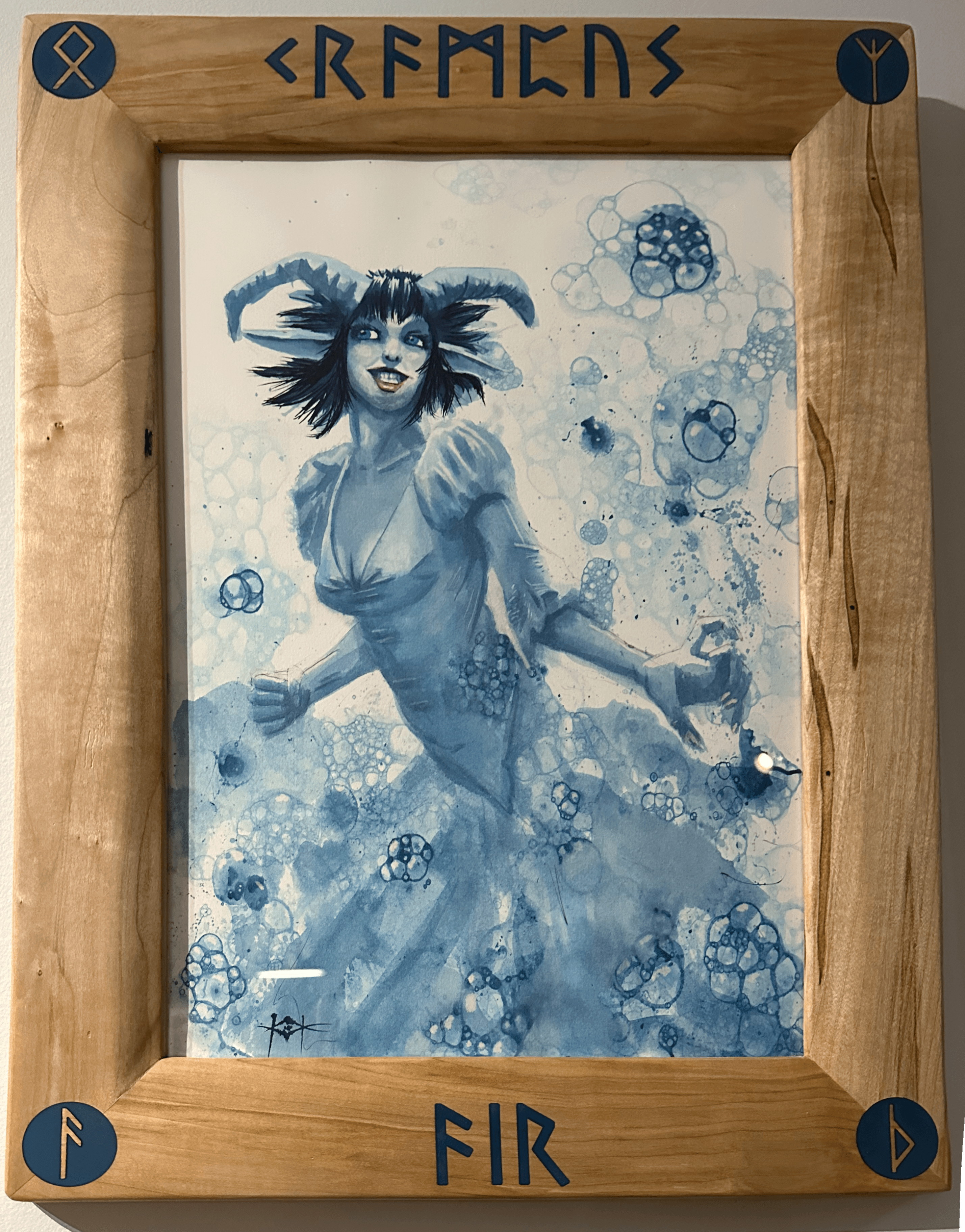 Krampus in Air- Original Art - Thumbnail 2