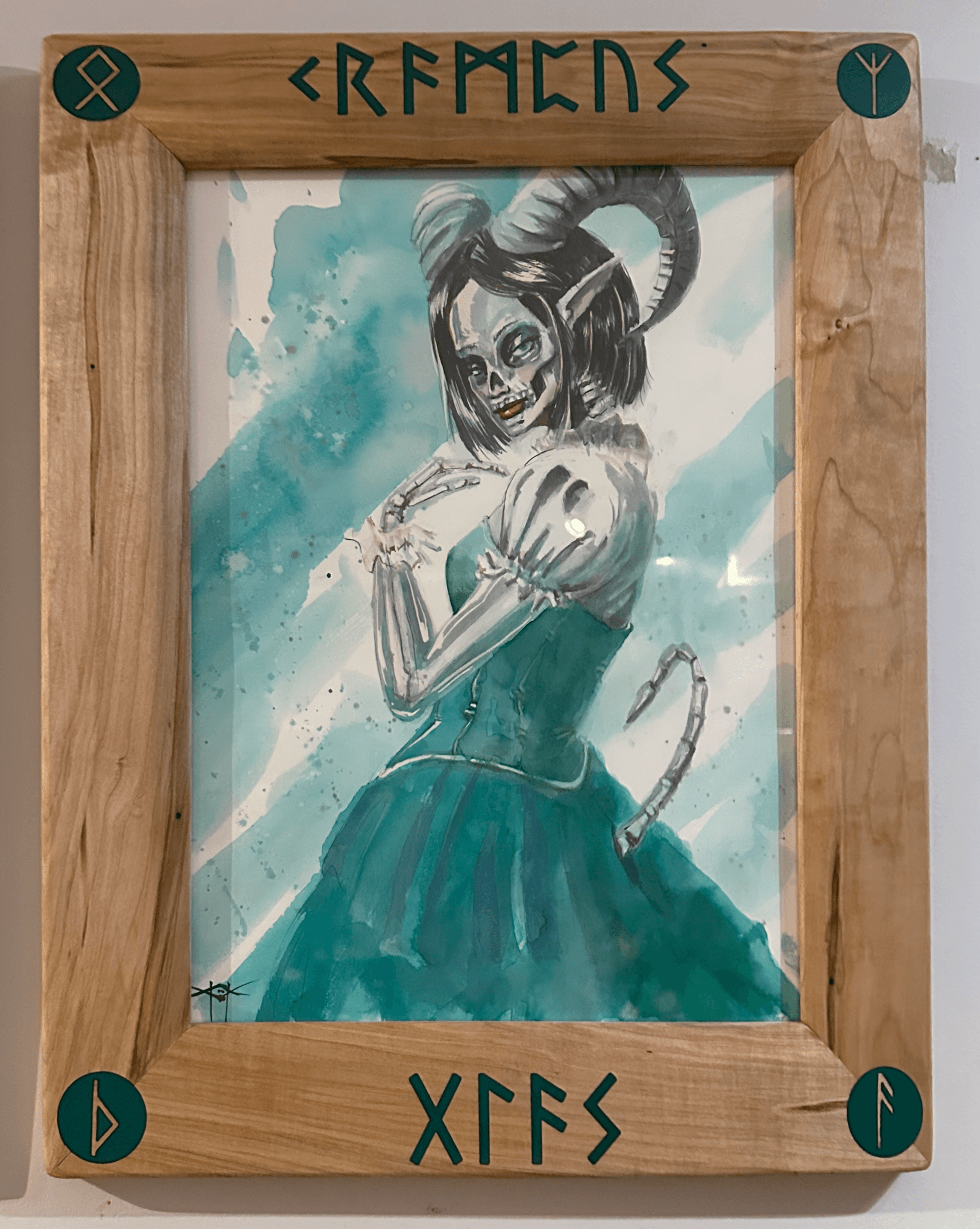 Krampus in Glass- Original Art - Thumbnail 2