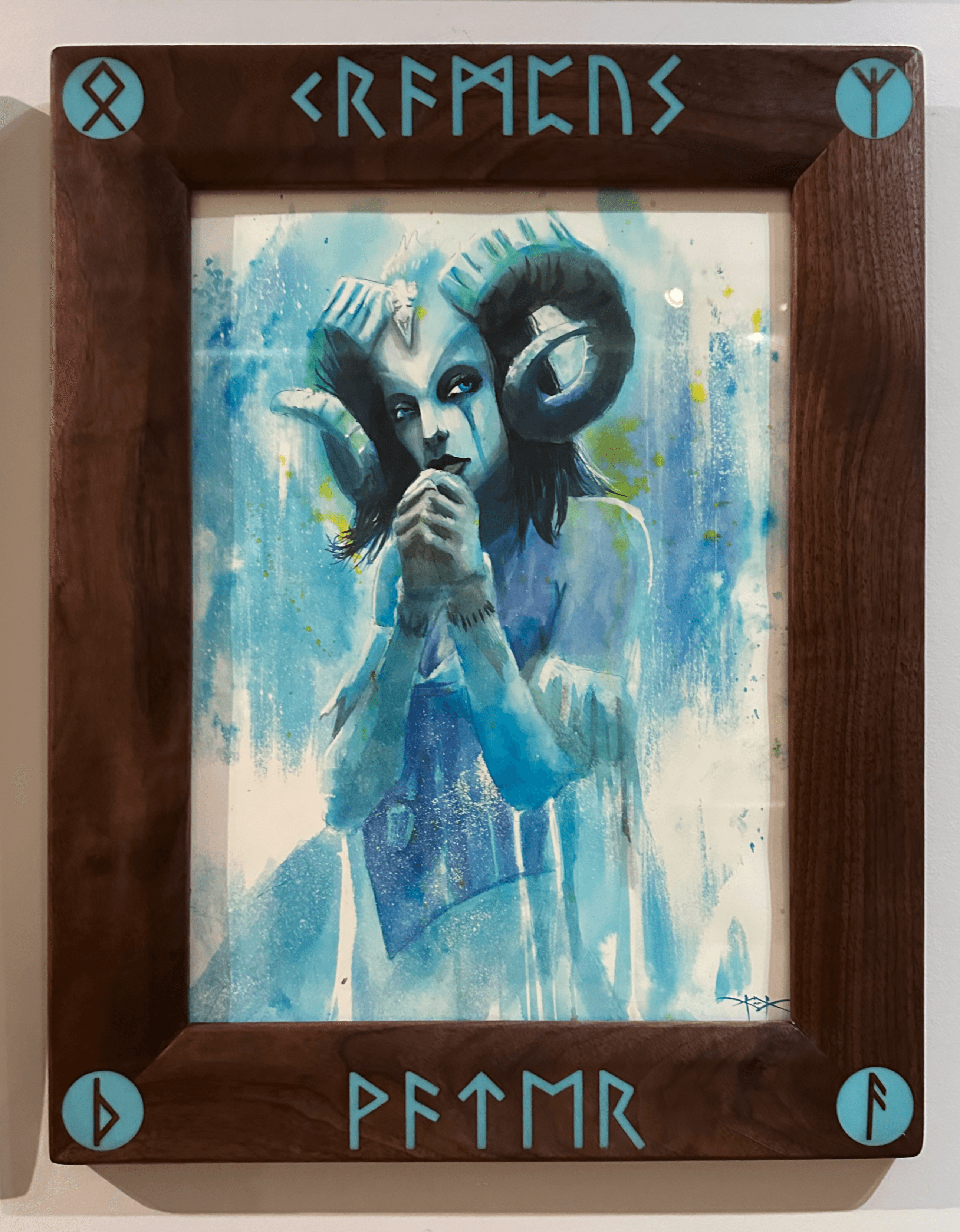Krampus in Water- Original Art - Thumbnail 2