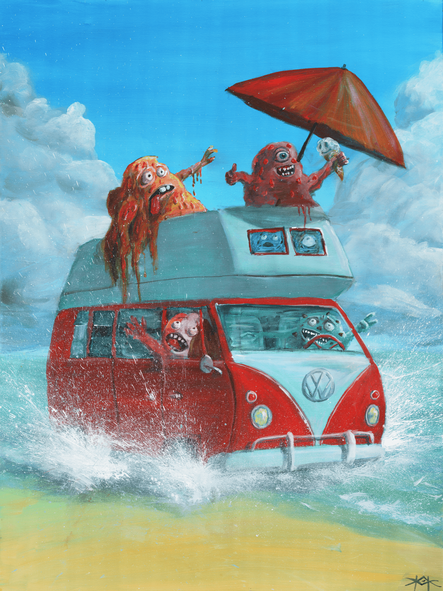 Beach Pals - Original Art