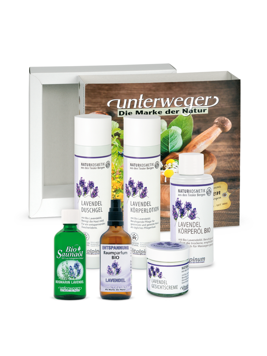 Geschenkbox Lavendel