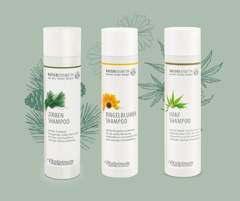 drei Shampoos von Unterweger Natur