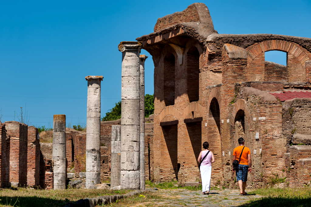 Beautiful view of ostia antica