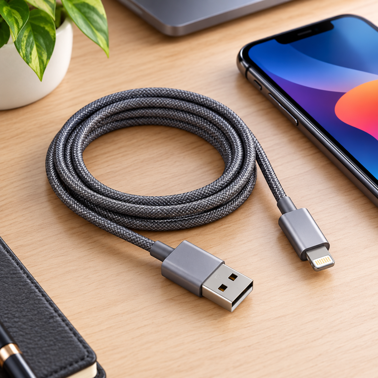 Cabo Duke DU-4107-5G USB-A para Lightning 1m 25W - Confeitaria e Artigos para Festas em Blumenau