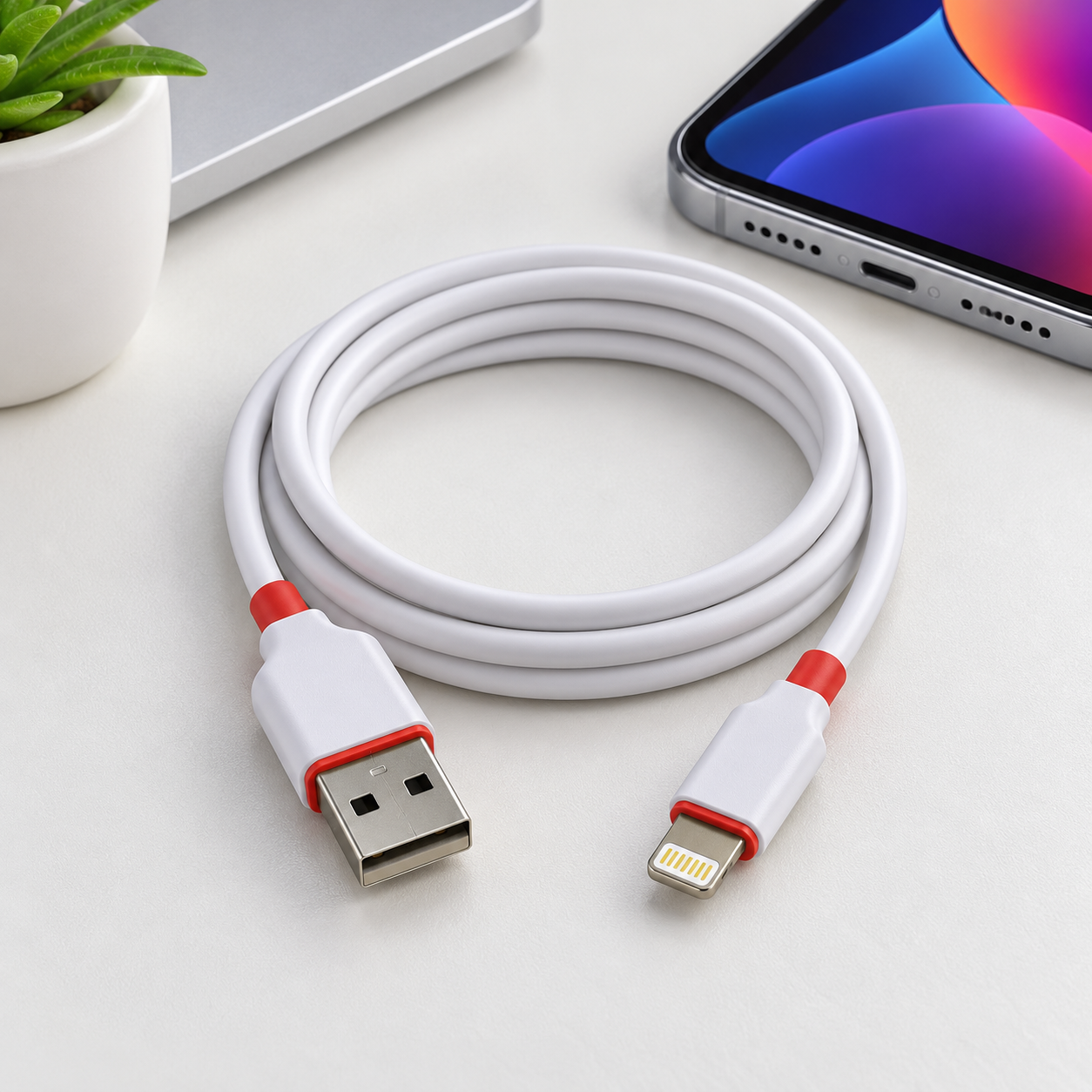 Cabo USB-A para Lightning Duke DU-4113 IP - Confeitaria e Artigos para Festas em Blumenau