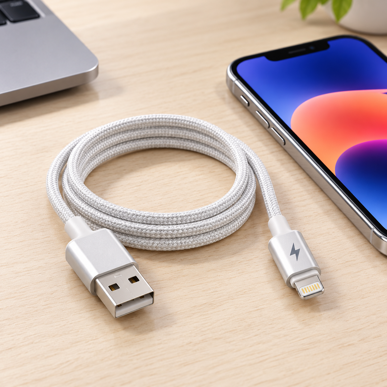 Cabo USB-A para Lightning Duke DU-4119 IP Al - Confeitaria e Artigos para Festas em Blumenau