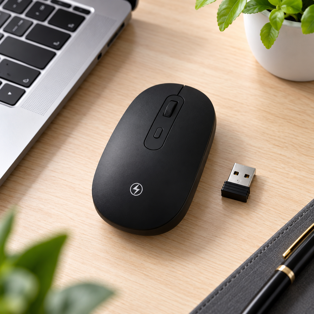 Mouse Sem Fio Duke 2.4GHz Preto - Confeitaria e Artigos para Festas em Blumenau