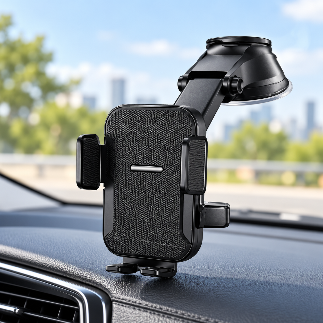 Suporte Veicular Duke para Celular com Fixação Ajustável - Confeitaria e Artigos para Festas em Blumenau