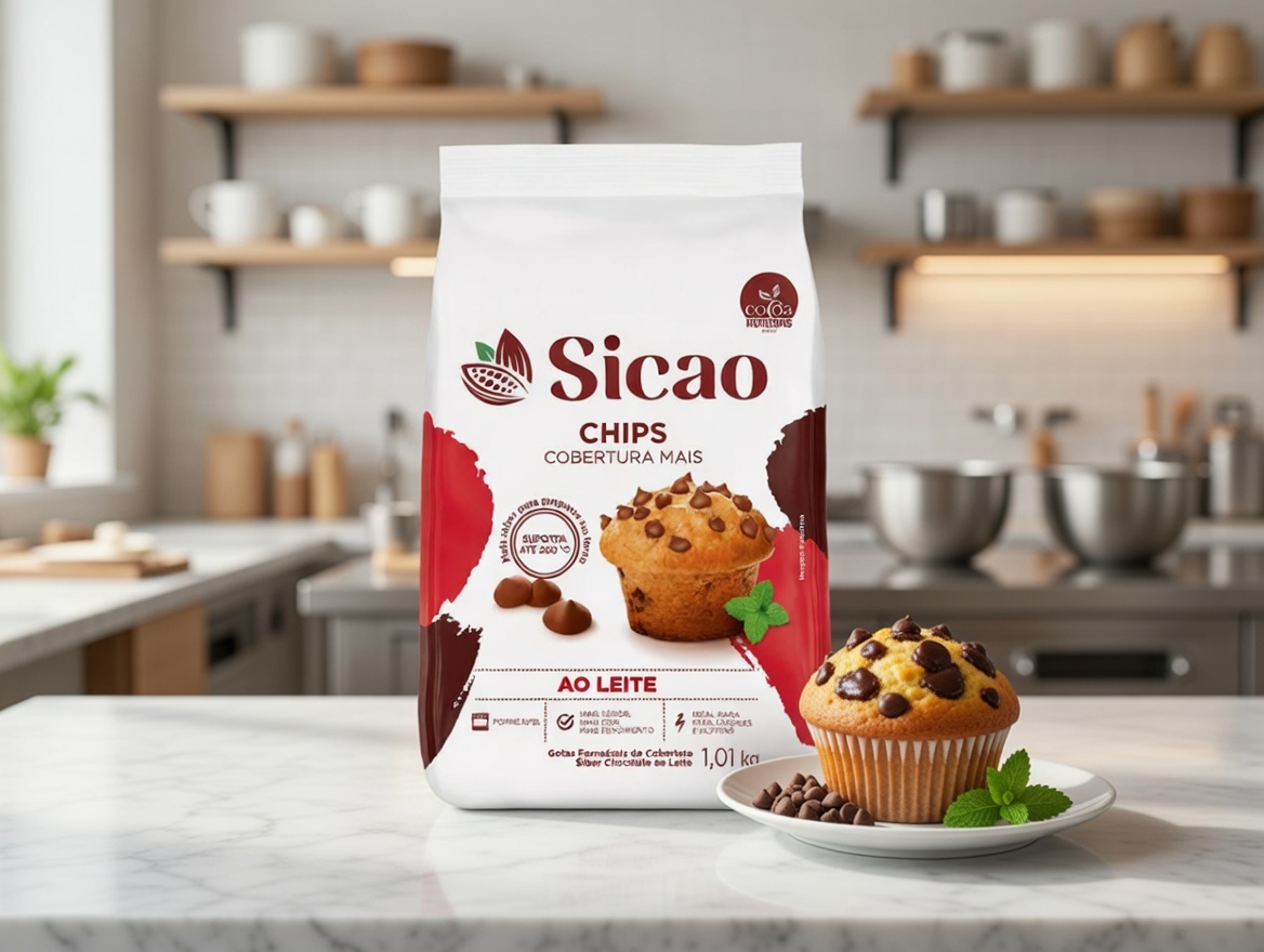 Sicao Chips Cobertura Fracionada Ao Leite